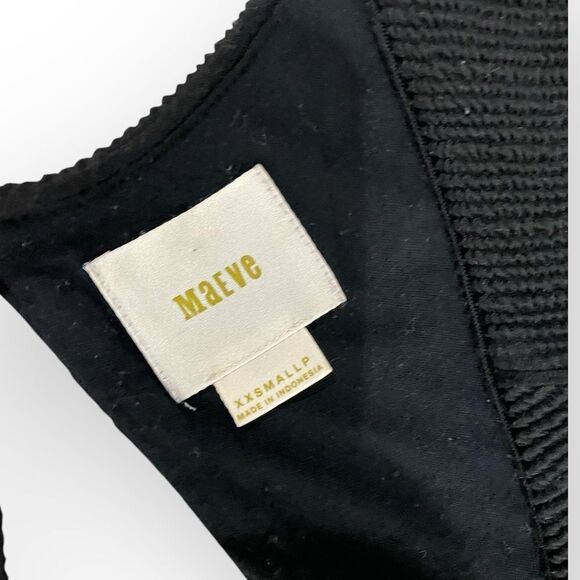 Anthropologie Fairchild Stretchy Maeve Dress in Black Size XXS - Picture 6 of 10